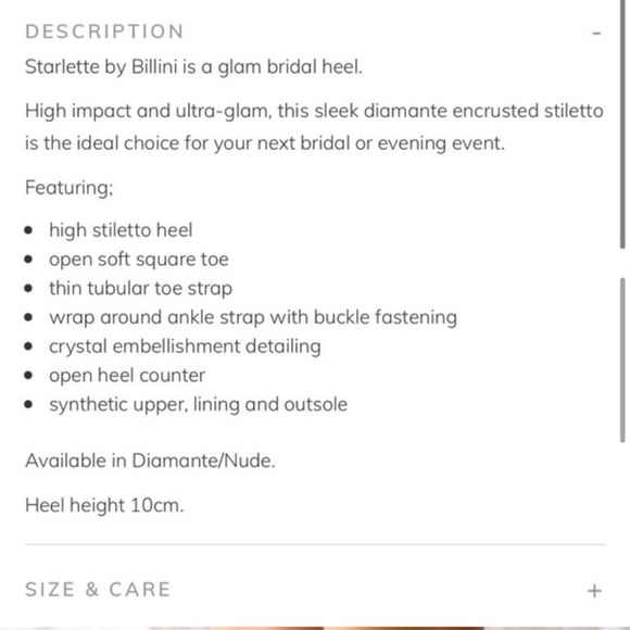 billini starlette glam nude crystal thin strappy tubular high heels size 7 new - Picture 10 of 10